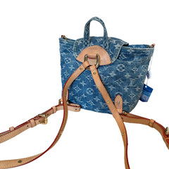 Louis Vuitton Monogram Denim Mini Backpack - Rare Blue Wash & Vachetta