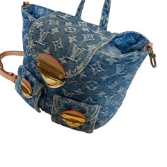 Louis Vuitton Monogram Denim Mini Backpack - Rare Blue Wash & Vachetta