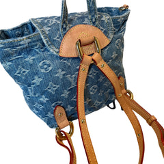 Louis Vuitton Monogram Denim Mini Backpack - Rare Blue Wash & Vachetta