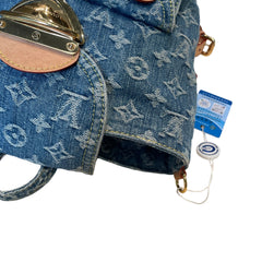 Louis Vuitton Monogram Denim Mini Backpack - Rare Blue Wash & Vachetta