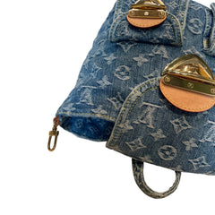 Louis Vuitton Monogram Denim Mini Backpack - Rare Blue Wash & Vachetta