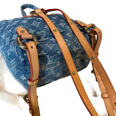 Louis Vuitton Monogram Denim Mini Backpack - Rare Blue Wash & Vachetta