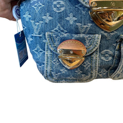 Louis Vuitton Monogram Denim Mini Backpack - Rare Blue Wash & Vachetta