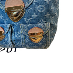 Louis Vuitton Monogram Denim Mini Backpack - Rare Blue Wash & Vachetta