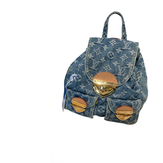 Louis Vuitton Monogram Denim Mini Backpack - Rare Blue Wash & Vachetta