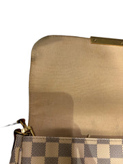 Louis Vuitton Favorite MM Damier Azur Canvas Crossbody Bag