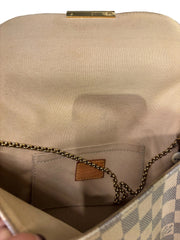 Louis Vuitton Favorite MM Damier Azur Canvas Crossbody Bag