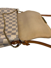 Louis Vuitton Favorite MM Damier Azur Canvas Crossbody Bag