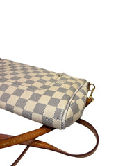 Louis Vuitton Favorite MM Damier Azur Canvas Crossbody Bag