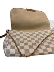 Louis Vuitton Favorite MM Damier Azur Canvas Crossbody Bag