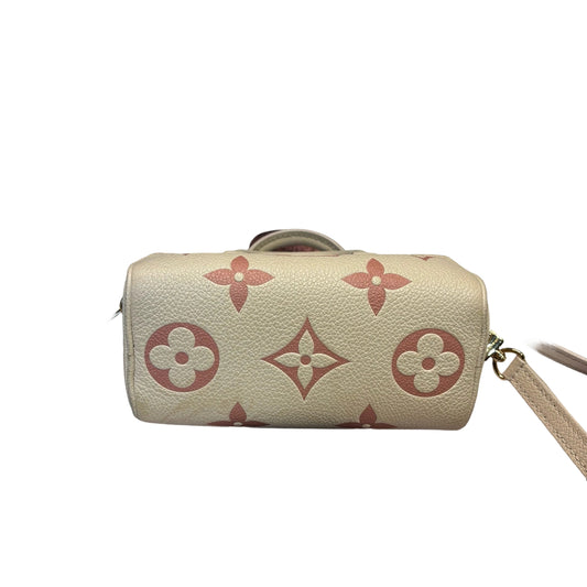 Louis Vuitton Nano Speedy | Monogram Empreinte Bicolor | Cream & Pink