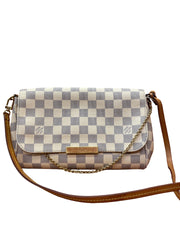 Louis Vuitton Favorite MM Damier Azur Canvas Crossbody Bag