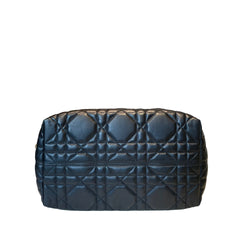 Dior Toujours Medium Bag - Black Macrocannage Calfskin with Gold Hardware