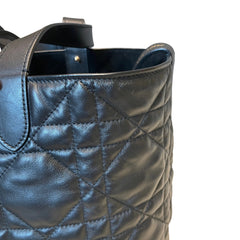 Dior Toujours Medium Bag - Black Macrocannage Calfskin with Gold Hardware