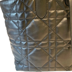 Dior Toujours Medium Bag - Black Macrocannage Calfskin with Gold Hardware