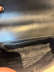 Vintage Chanel Camellia Flap Bag - Chocolate Bar Quilt Black Lambskin (18cm)