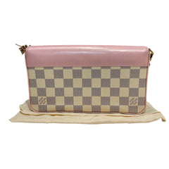 Louis Vuitton Félicie Pochette | Damier Azur & Rose Ballerine | 3-in-1 WOC