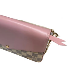 Louis Vuitton Félicie Pochette | Damier Azur & Rose Ballerine | 3-in-1 WOC