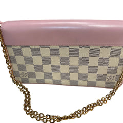 Louis Vuitton Félicie Pochette | Damier Azur & Rose Ballerine | 3-in-1 WOC