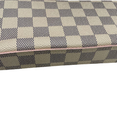 Louis Vuitton Félicie Pochette | Damier Azur & Rose Ballerine | 3-in-1 WOC