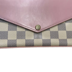 Louis Vuitton Félicie Pochette | Damier Azur & Rose Ballerine | 3-in-1 WOC
