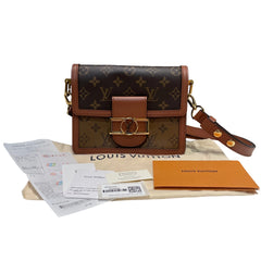 Louis Vuitton Dauphine Mini Shoulder Bag | Monogram Reverse Canvas | 20cm