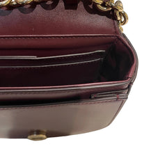 Salvatore Ferragamo Gancini Ring Crossbody Bag - Deep Red Smooth Leather