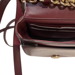 Salvatore Ferragamo Gancini Ring Crossbody Bag - Deep Red Smooth Leather