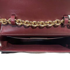 Salvatore Ferragamo Gancini Ring Crossbody Bag - Deep Red Smooth Leather