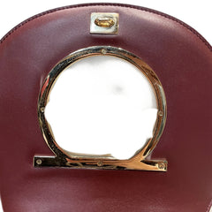 Salvatore Ferragamo Gancini Ring Crossbody Bag - Deep Red Smooth Leather