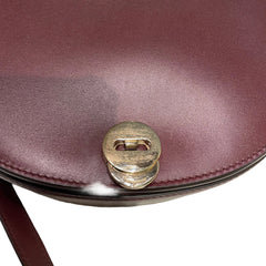 Salvatore Ferragamo Gancini Ring Crossbody Bag - Deep Red Smooth Leather