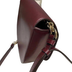 Salvatore Ferragamo Gancini Ring Crossbody Bag - Deep Red Smooth Leather