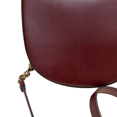 Salvatore Ferragamo Gancini Ring Crossbody Bag - Deep Red Smooth Leather
