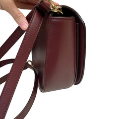 Salvatore Ferragamo Gancini Ring Crossbody Bag - Deep Red Smooth Leather