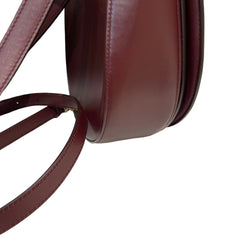 Salvatore Ferragamo Gancini Ring Crossbody Bag - Deep Red Smooth Leather