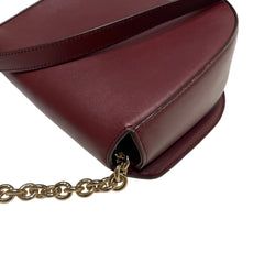 Salvatore Ferragamo Gancini Ring Crossbody Bag - Deep Red Smooth Leather