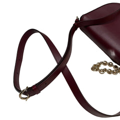 Salvatore Ferragamo Gancini Ring Crossbody Bag - Deep Red Smooth Leather
