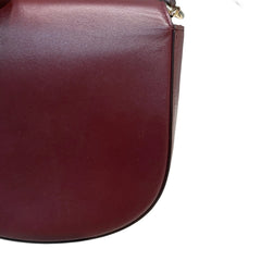 Salvatore Ferragamo Gancini Ring Crossbody Bag - Deep Red Smooth Leather