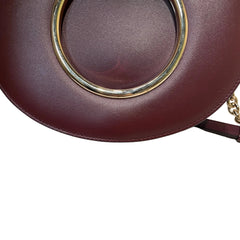Salvatore Ferragamo Gancini Ring Crossbody Bag - Deep Red Smooth Leather