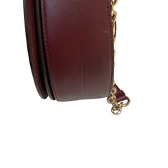 Salvatore Ferragamo Gancini Ring Crossbody Bag - Deep Red Smooth Leather