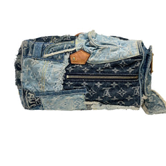 Louis Vuitton Limited Edition 2007 Monogram Denim Patchwork Speedy 30 Bag