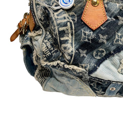 Louis Vuitton Limited Edition 2007 Monogram Denim Patchwork Speedy 30 Bag