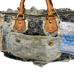 Louis Vuitton Limited Edition 2007 Monogram Denim Patchwork Speedy 30 Bag