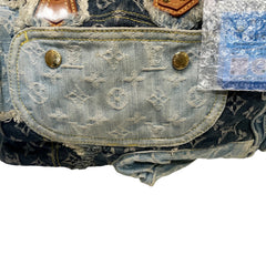 Louis Vuitton Limited Edition 2007 Monogram Denim Patchwork Speedy 30 Bag