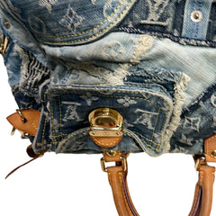 Louis Vuitton Limited Edition 2007 Monogram Denim Patchwork Speedy 30 Bag