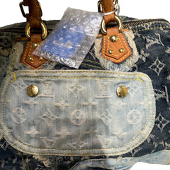 Louis Vuitton Limited Edition 2007 Monogram Denim Patchwork Speedy 30 Bag