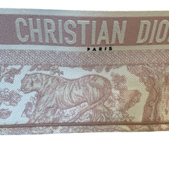 Christian Dior Medium Book Tote - Pink Toile de Jouy Embroidery (36cm)