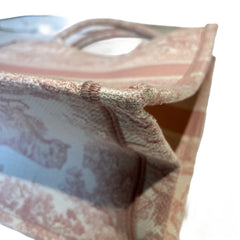 Christian Dior Medium Book Tote - Pink Toile de Jouy Embroidery (36cm)