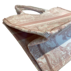 Christian Dior Medium Book Tote - Pink Toile de Jouy Embroidery (36cm)