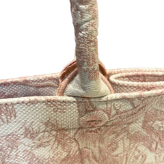 Christian Dior Medium Book Tote - Pink Toile de Jouy Embroidery (36cm)